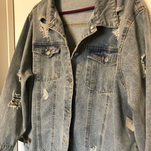 Large, over sized jean jacket